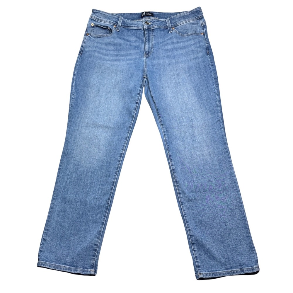 GAP‎ Classic Straight Leg Jeans Denim Everyday Casual Comfort Women's Size 18